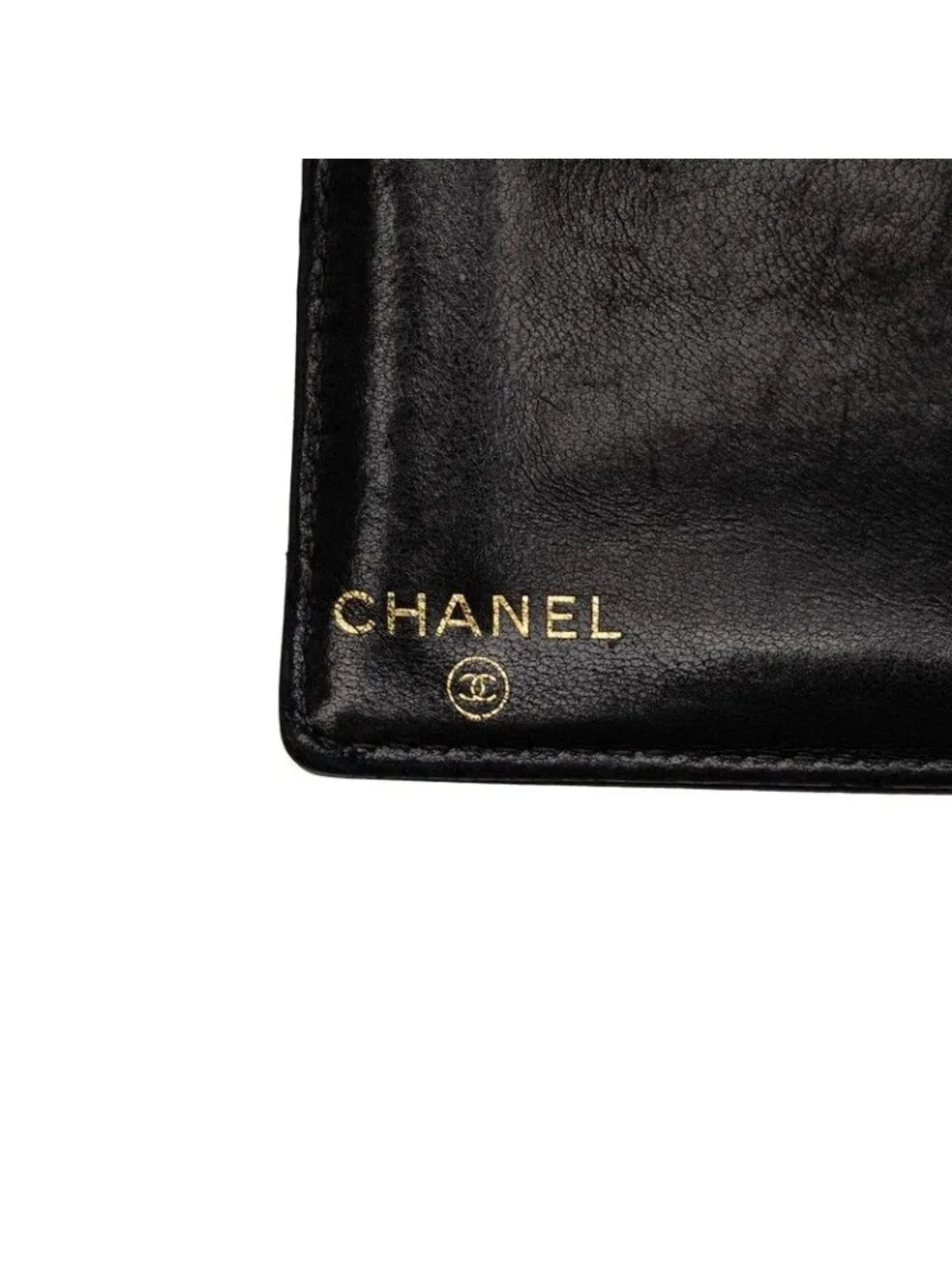 Chanel CC Logo Bifold Wallet Black Caviar Leather